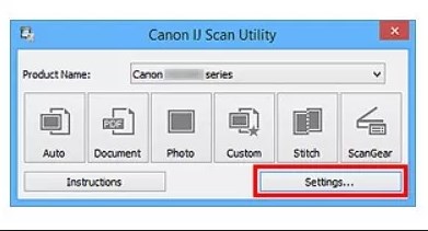 Canon IJ Network Tool Windows