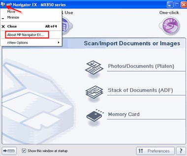 Canon MP Navigator EX Setup